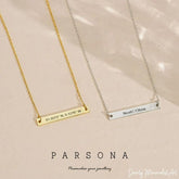 Customise Horizontal Bar Necklace